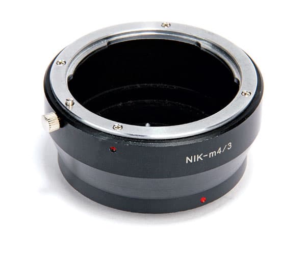 Even an inexpensive adapter, such as this Nikon F to MFT one, will allow you to use any number of lenses on the Pocket Cinema Camera