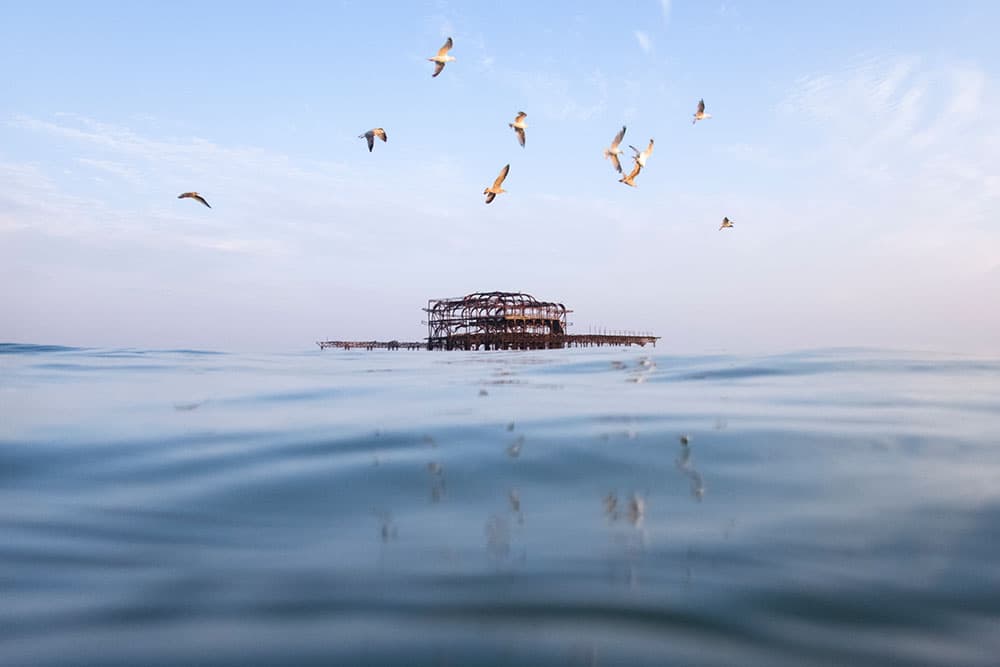 local heroes swimmers-eye view west pier