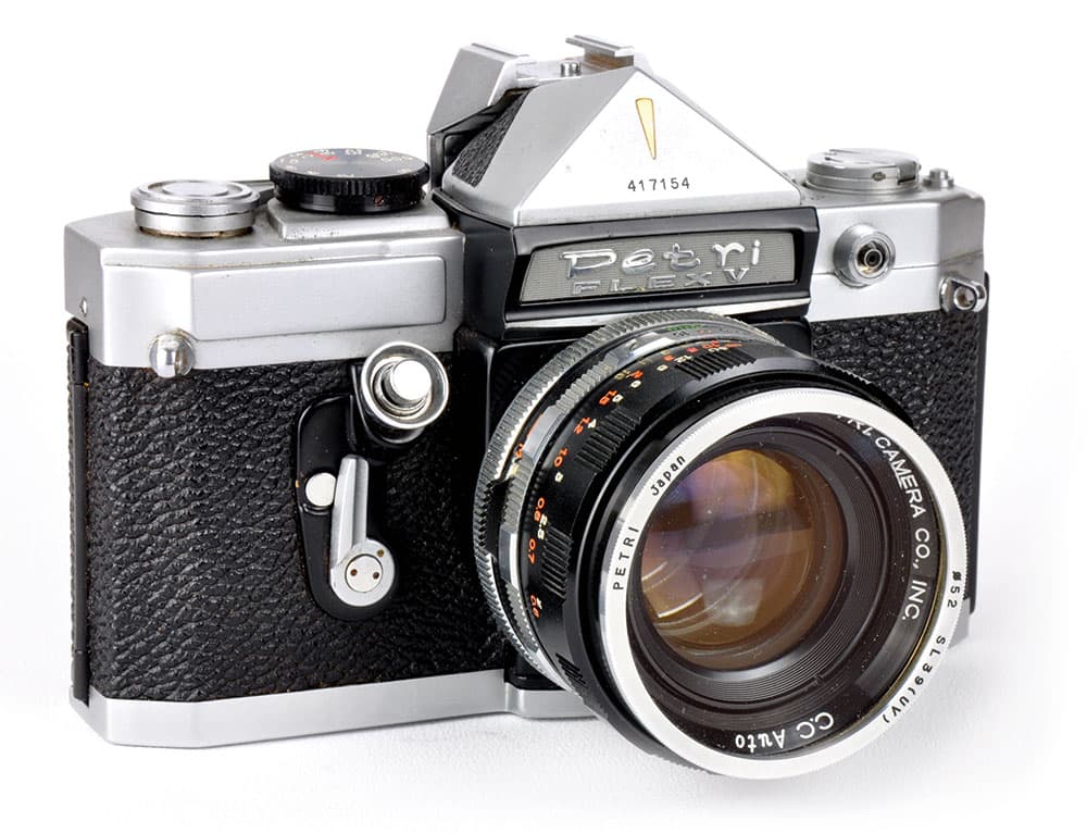 second-hand film cameras Petri Flex V