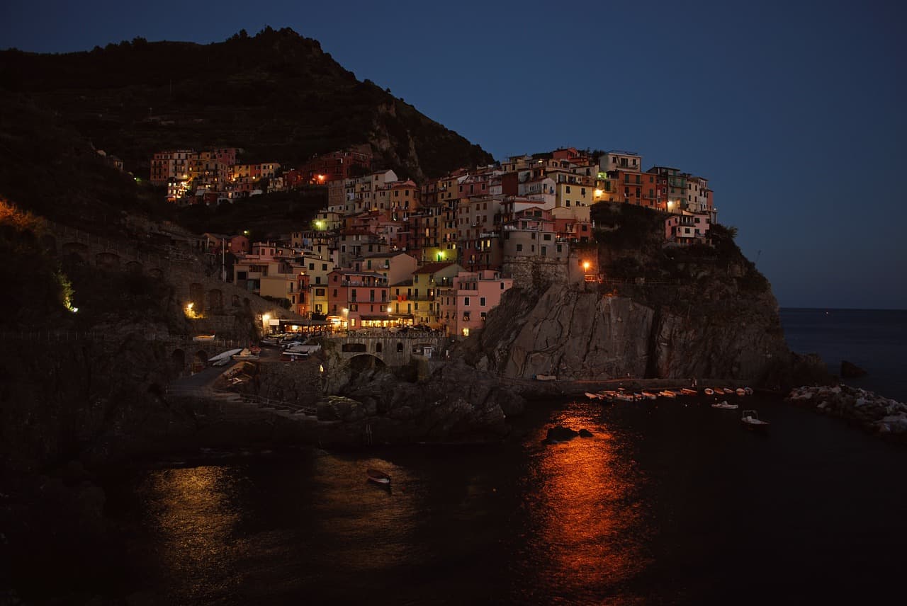italy cinque terre at night landscape photography