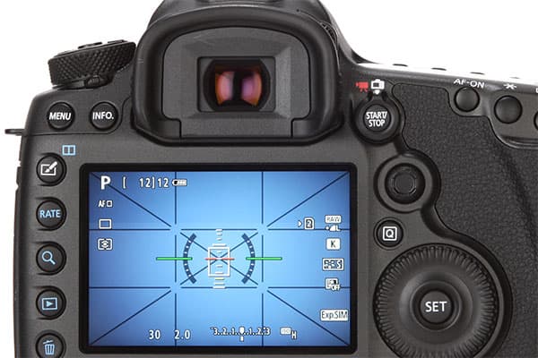 Canon EOS 5DS R viewfinder