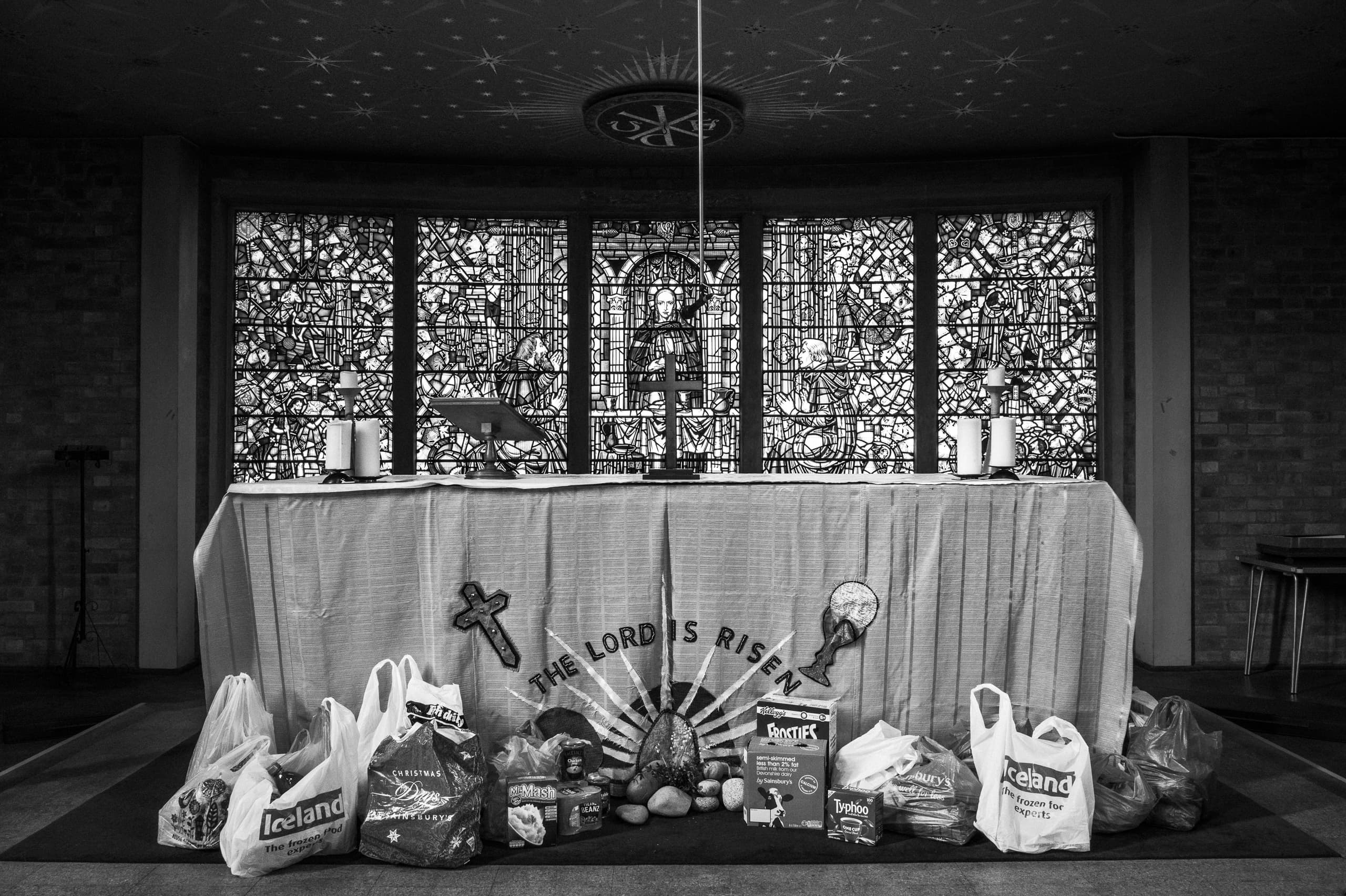 Foodbank collection, courtesy Jim Grover