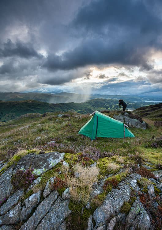 Wild camping means you're always ready for the conditions to come together for that shot you might otherwise miss