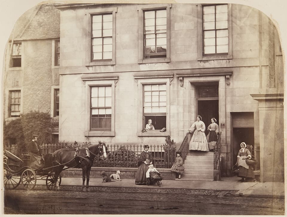 Dr John Adamson’s home on South Street, St Andrews, 1862. By John Adamson.
