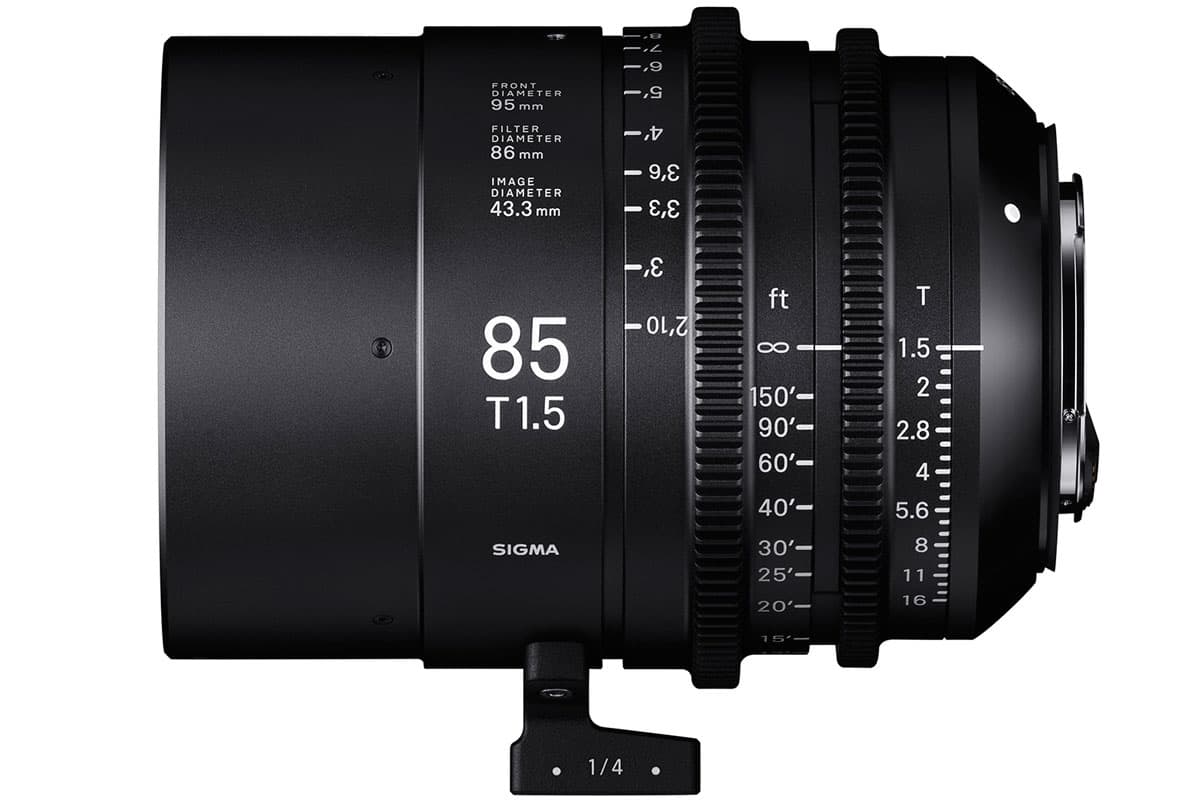 Sigma 85mm T1.5 cine lens