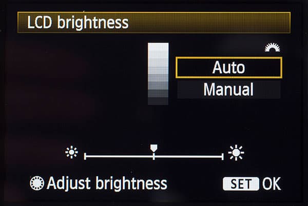 Perfect camera set-up - EVF LCD brightness