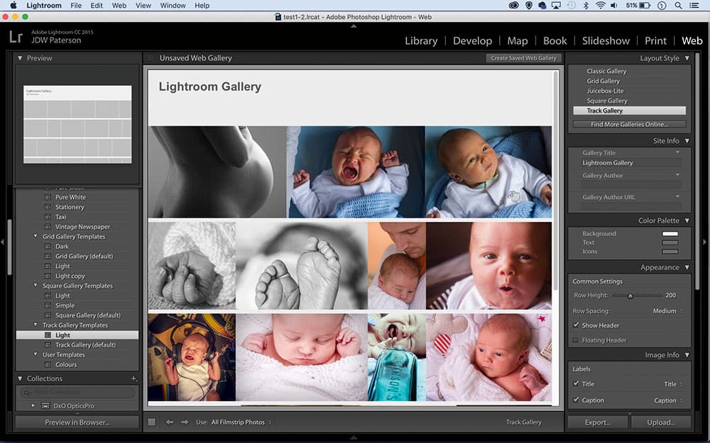 Lightroom forget the web module screen