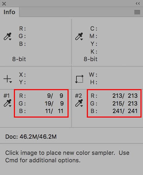 colour corrections channel adjustments