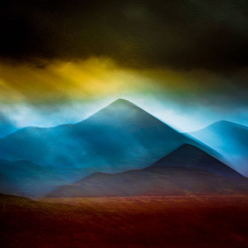 Abstract landscape storm
