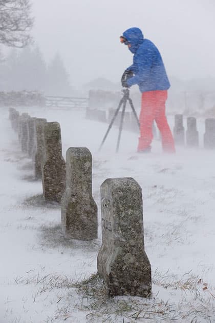 Photo disasters David Clapp in blizzard